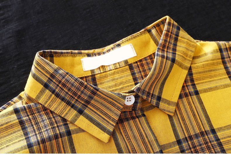 Camicia lunga scozzese