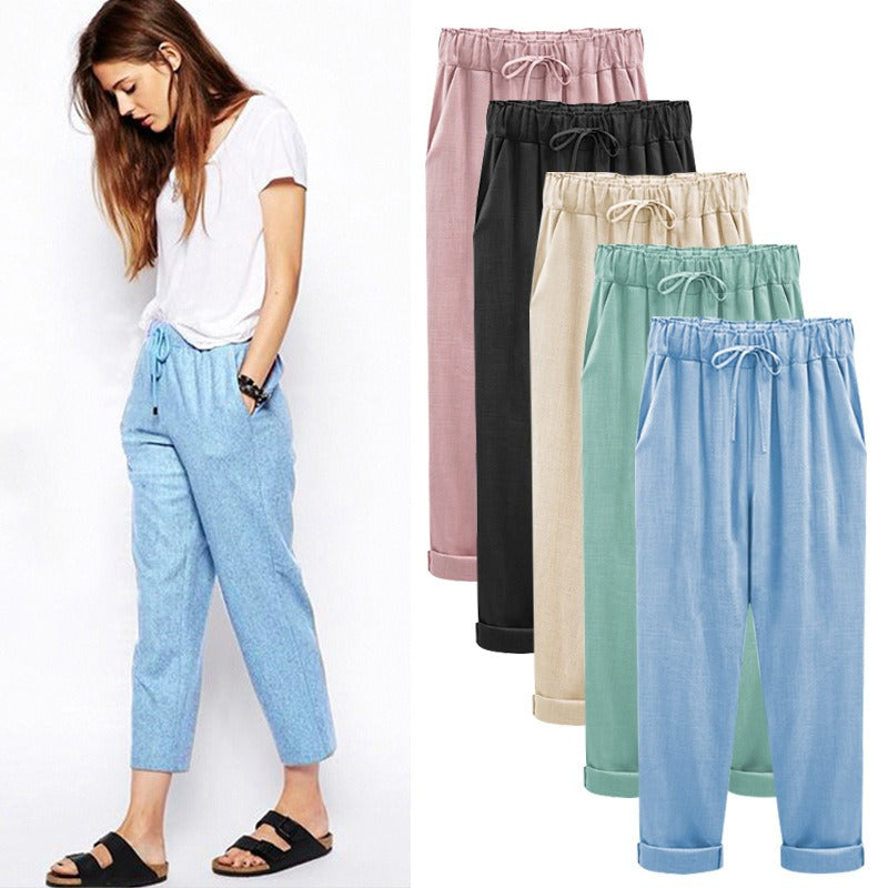 Pantaloni da donna in cotone