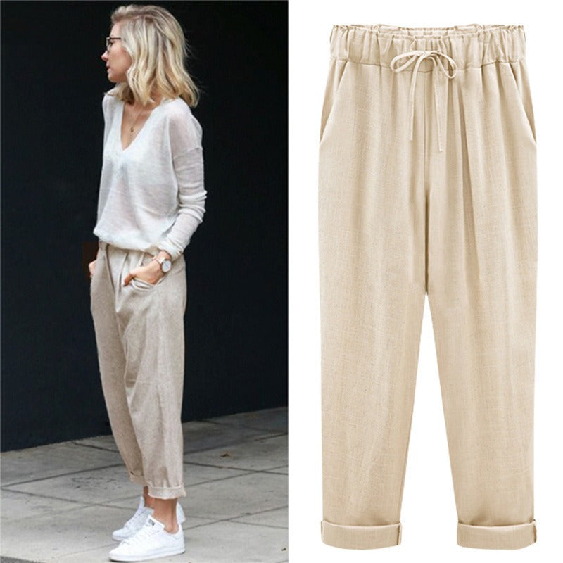 Pantaloni da donna in cotone